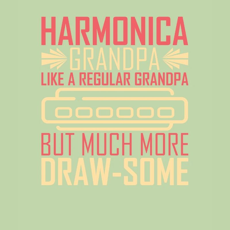 Harmonica Harmonica Player Grandpa