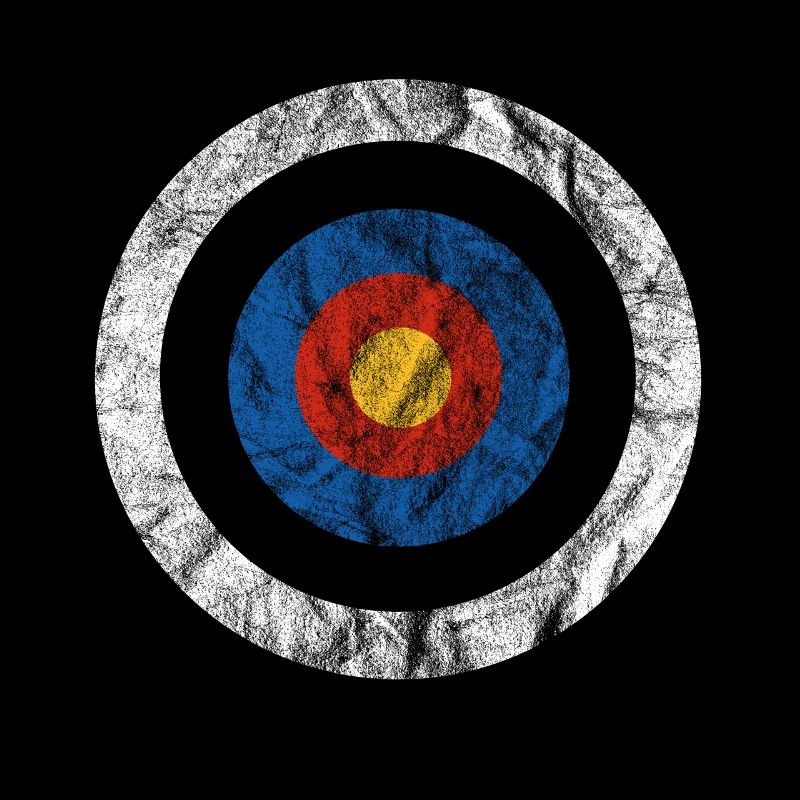 T-Shirt bullseye cible flèche arc tir à l'arc fléchettes