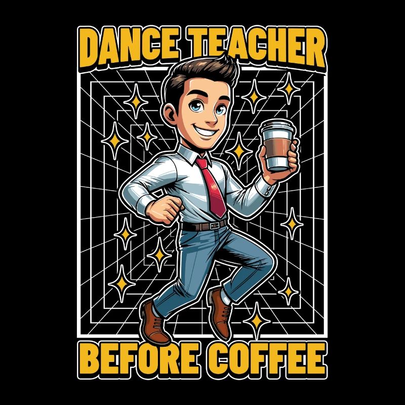Professeur de danse avant la chorégraphie Amateur de café