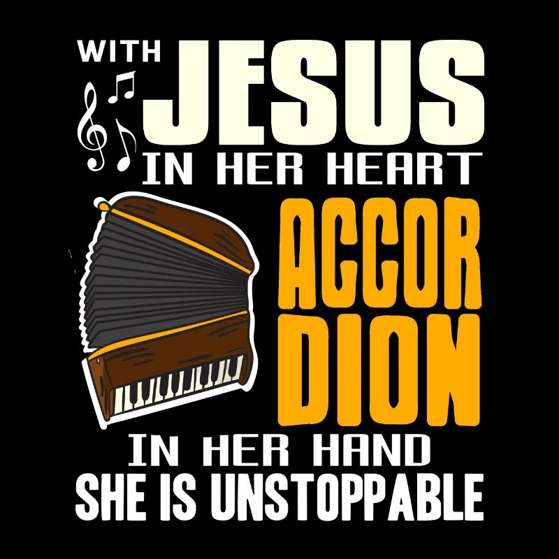 Avec Jésus dans son cœur accordéon, elle est imparable