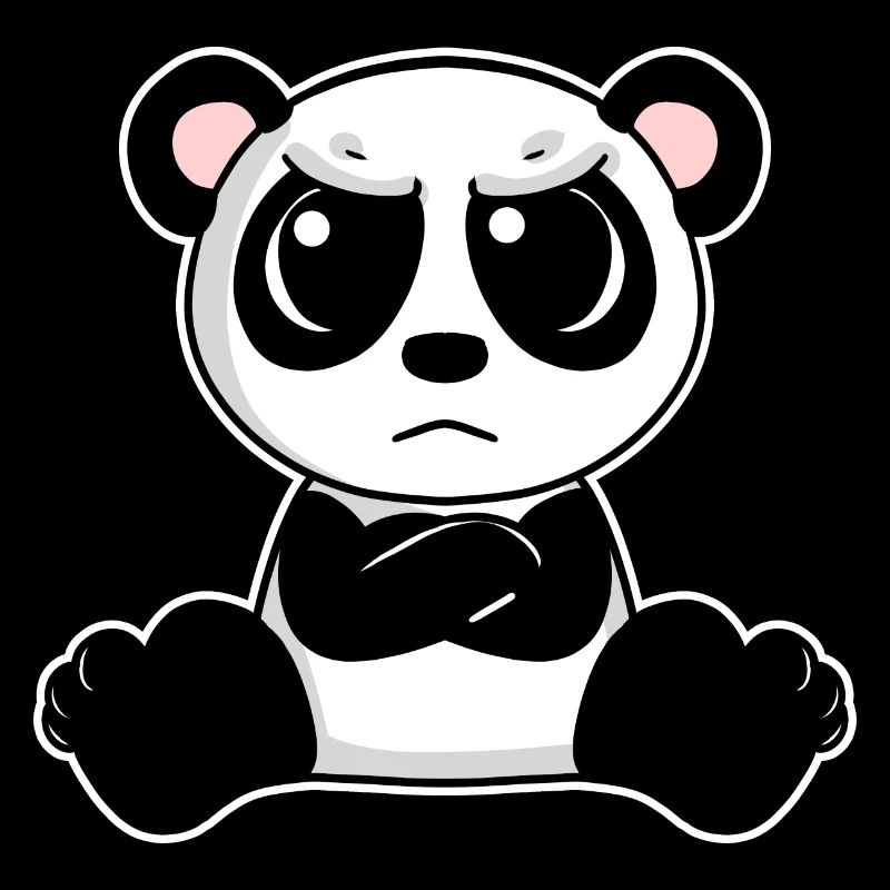 Niedlicher Panda ist genervt