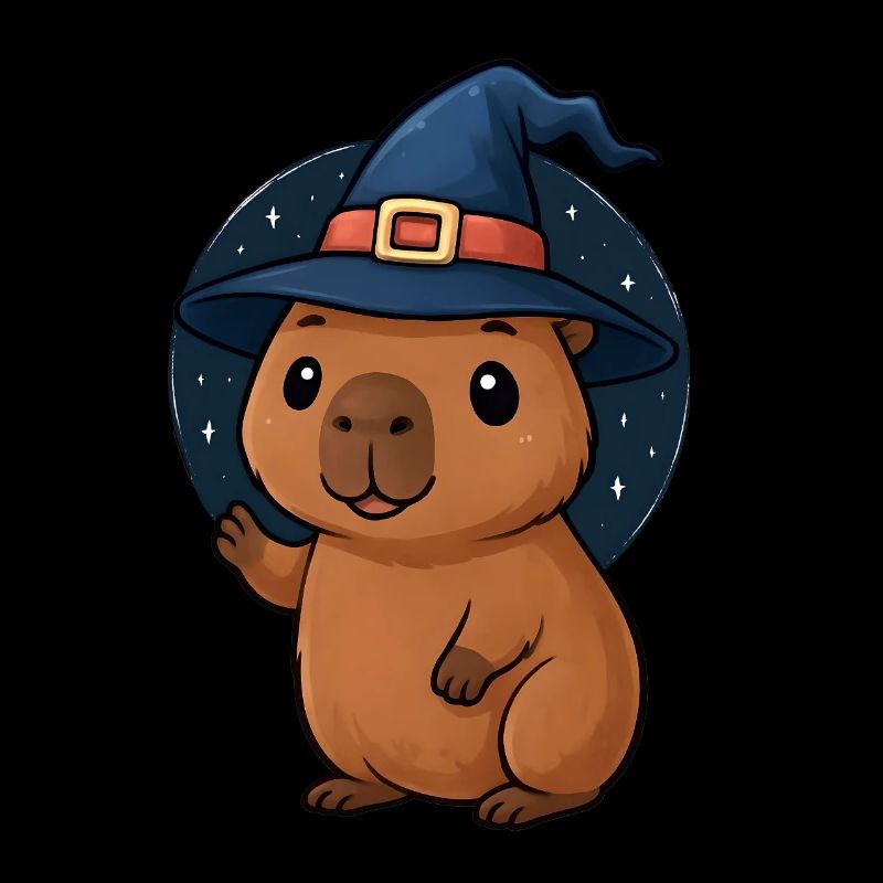 Halloween Capybara Wizard Costume Cadeau