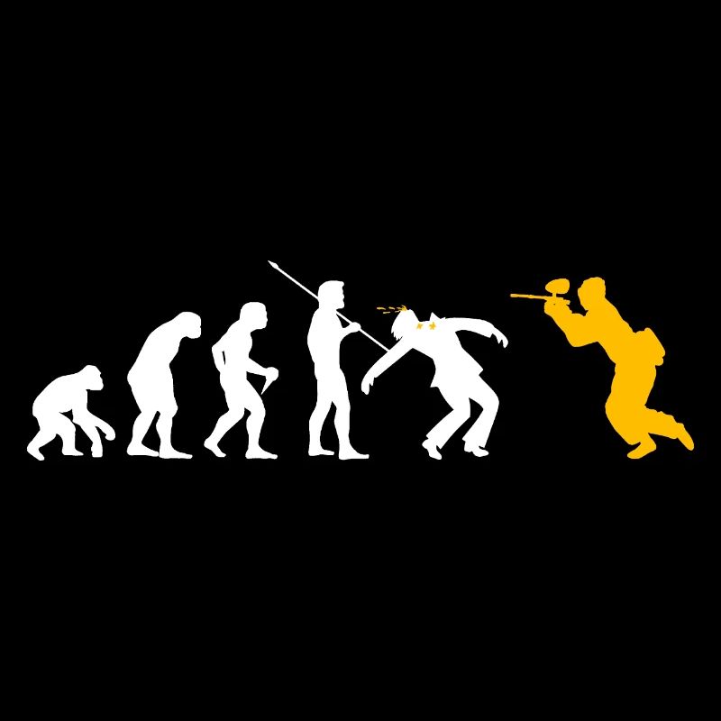 Paintball Evolution lustiges Paintball Geschenk