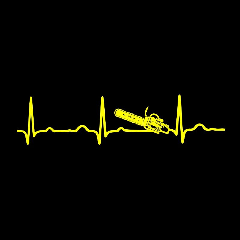 ECG HEARTBEAT TRONCONNEUSE jaune