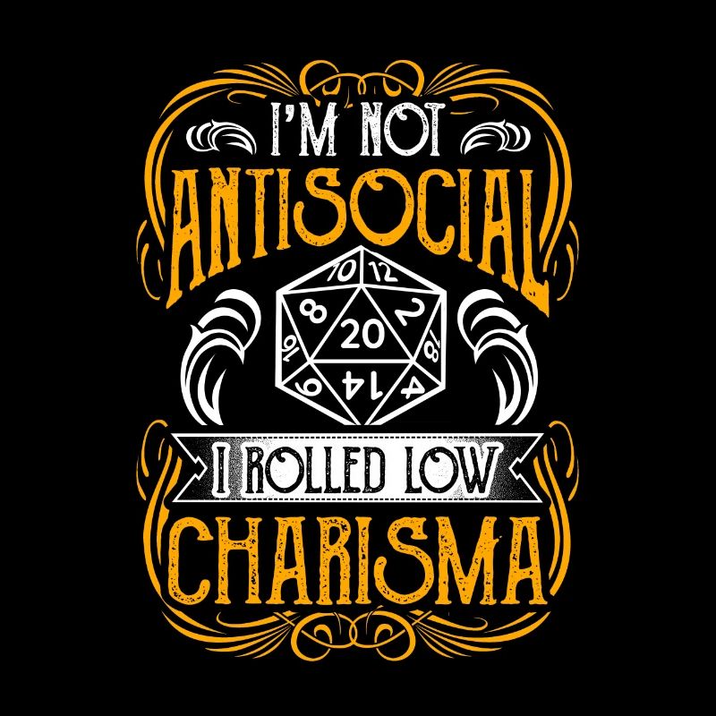 RPG Rollenspiel Würfel Low On Charisma