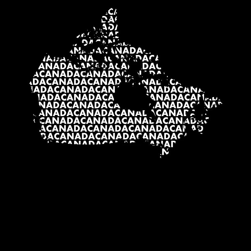 Canada map letters