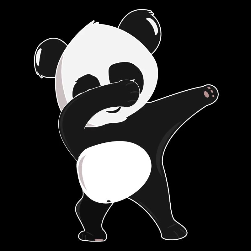 tamponner panda - danse panda ours cadeau idée