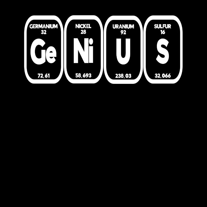 Genius Periodic Table Chemistry Elements Gift