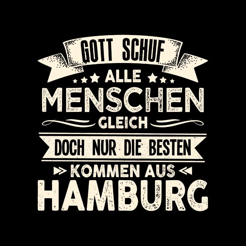 Gott schuf Hamburger anders Hafen