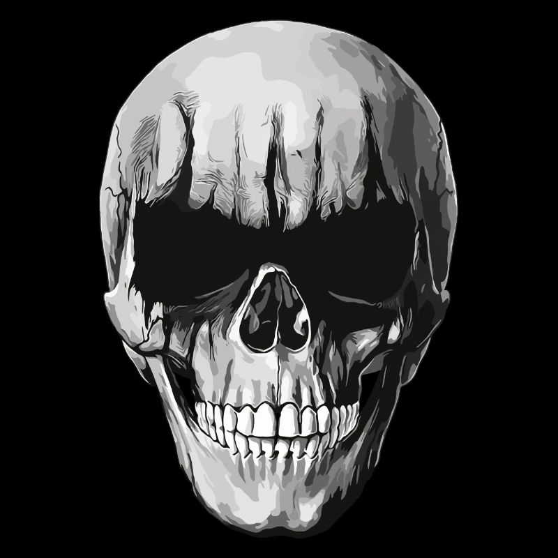 Black Metal Skull