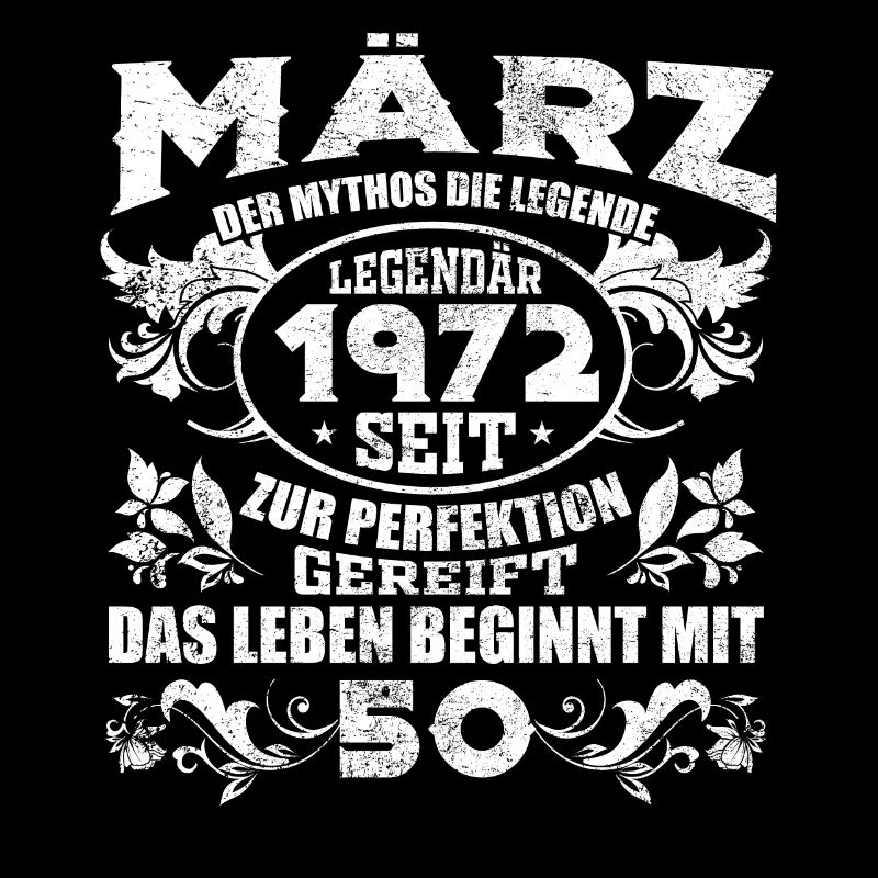 März Geburtstag 1972 | 50. Geburtstag