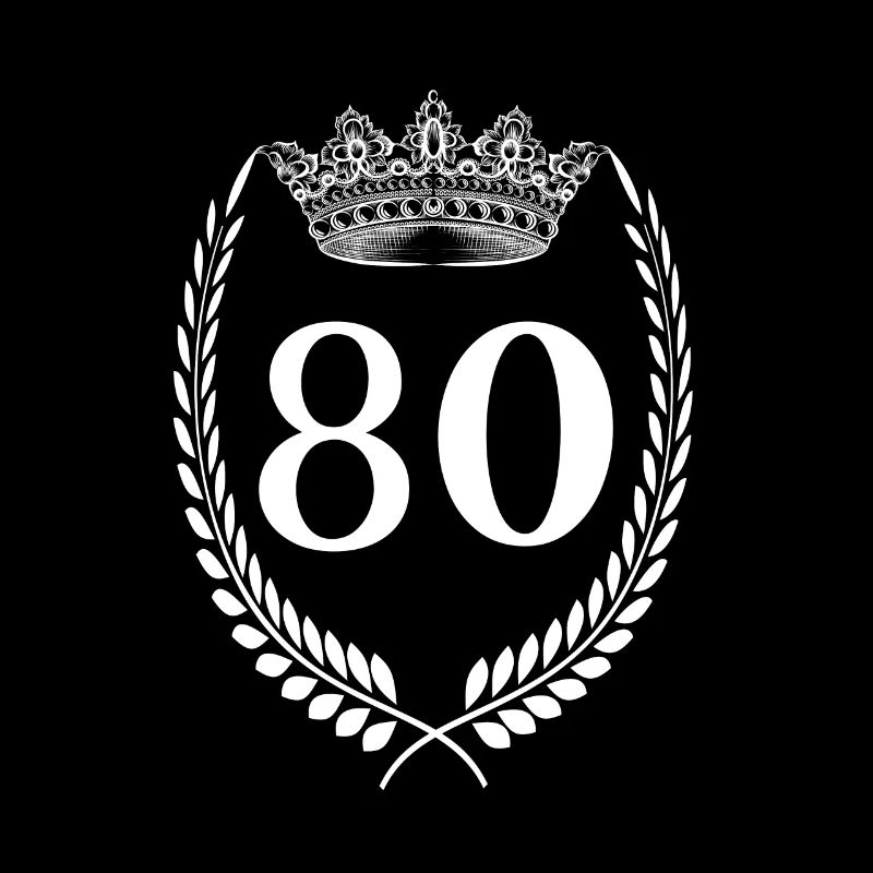 80ste verjaardag Nummer jubileum 80