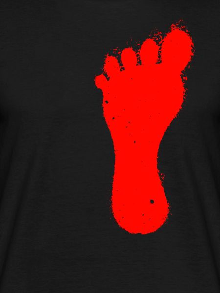 red left foot