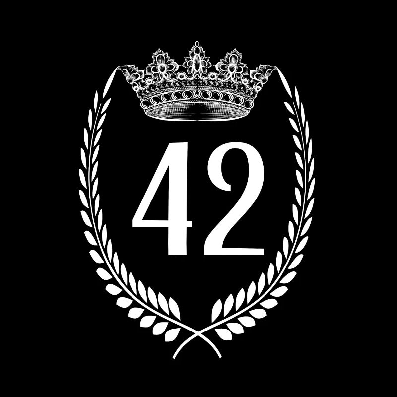 42nd birthday Number anniversary 42
