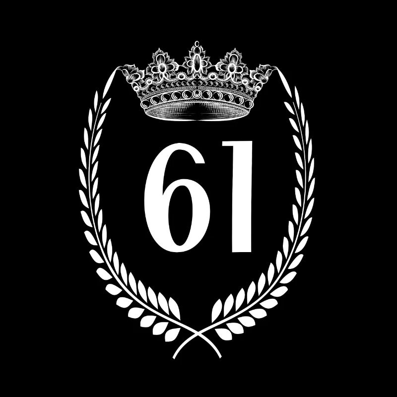 61e anniversaire Numéro 61 ans Anniversaire 61