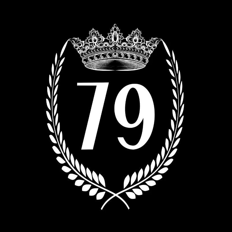 79. Geburtstag Zahl Jubiläum 79