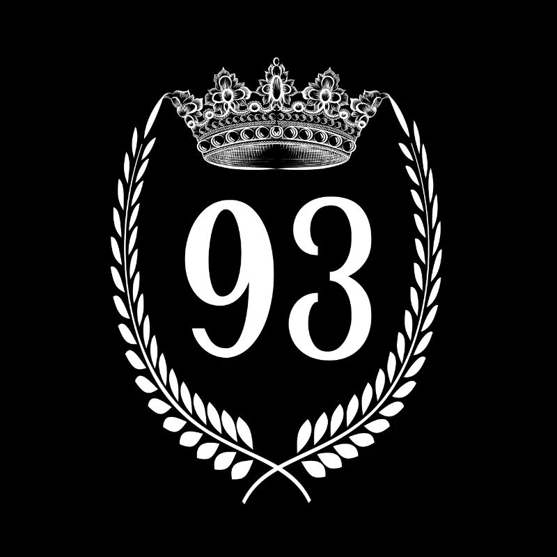 93. Geburtstag Zahl Jubiläum 93