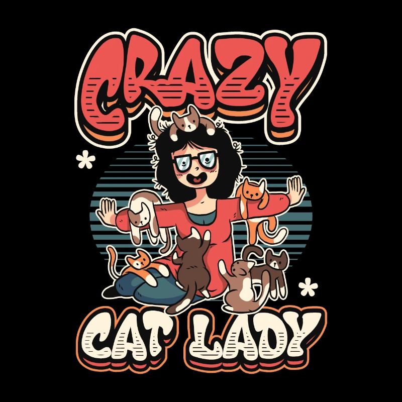 Dame chat folle