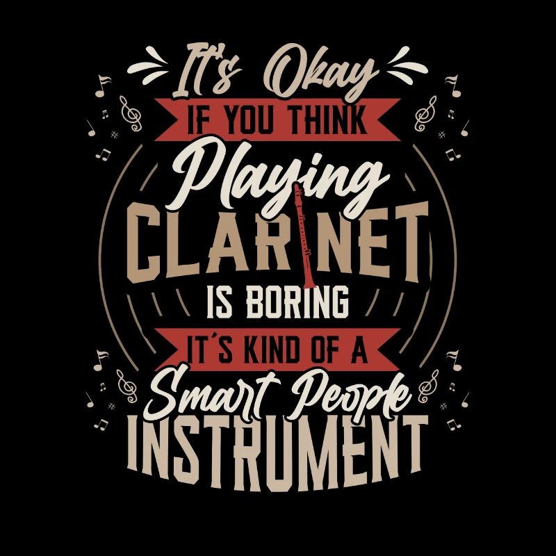 Clarinet playing clarinet
