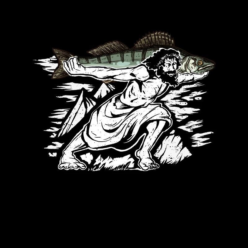 Jesus wears a pikeperch - pikeperch hunter