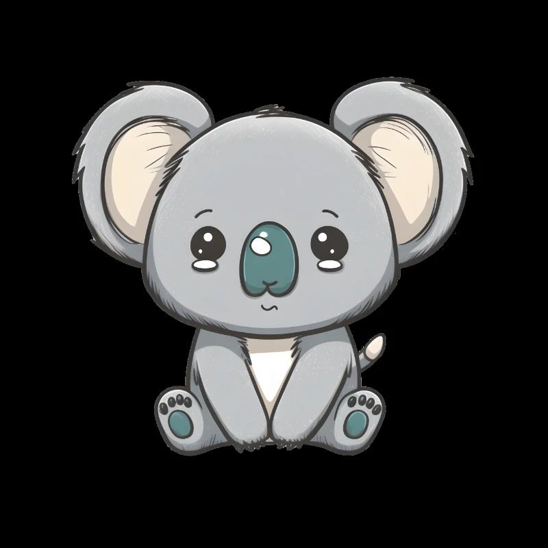 Mignon bébé koala triste koala ours pleure
