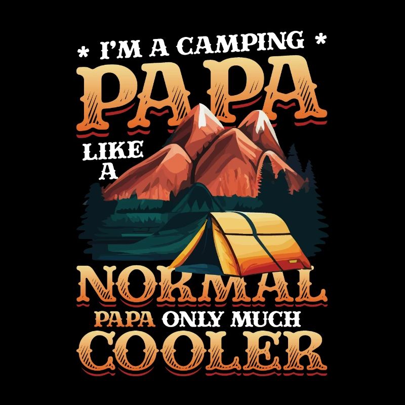Camping Dad, campfire