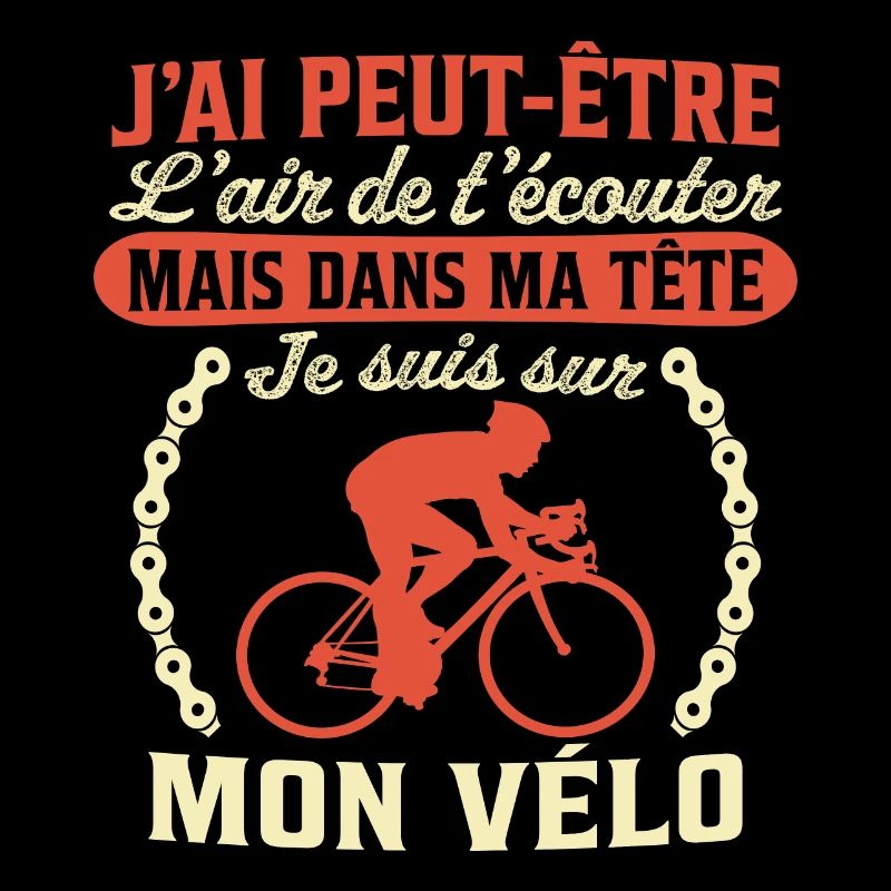 dans ma tête je suis sur mon vélo