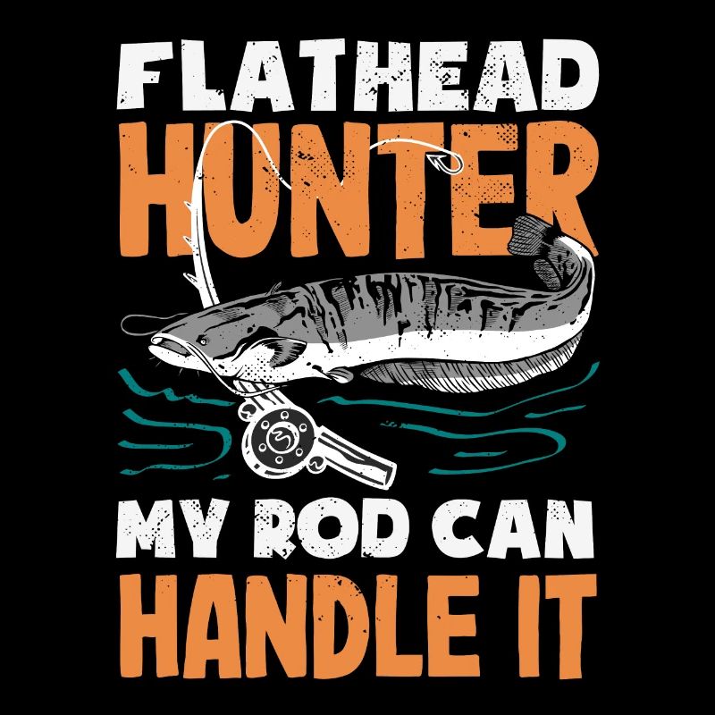 Funny catfish lover flathead fish