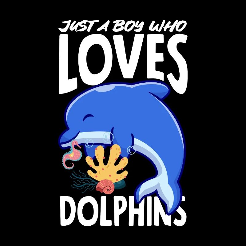 A boy who loves dolphins