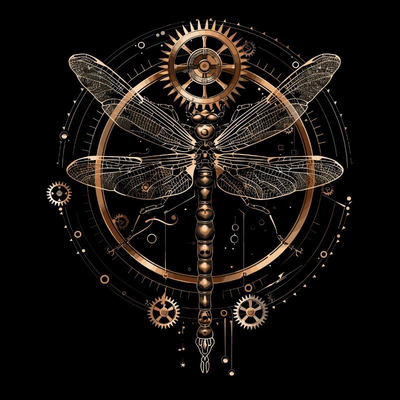 Libellule steampunk