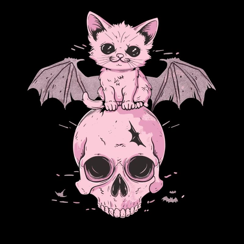 Kawaii Chat Pastel Goth Mignon Effrayant