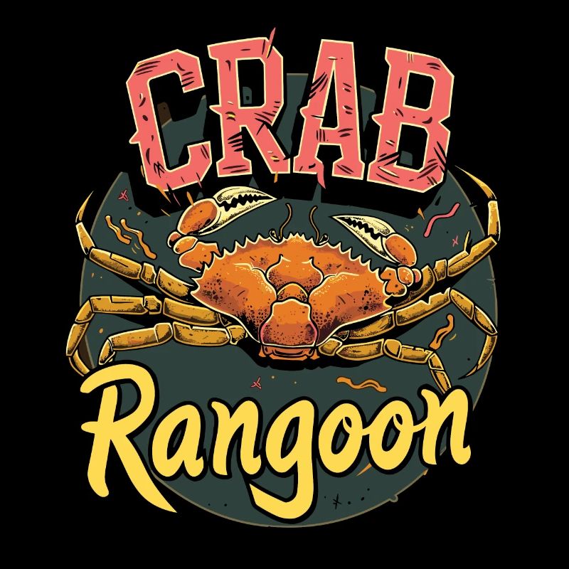 RF Nourriture Chinoise Crabe Rangoon Mème Drôle