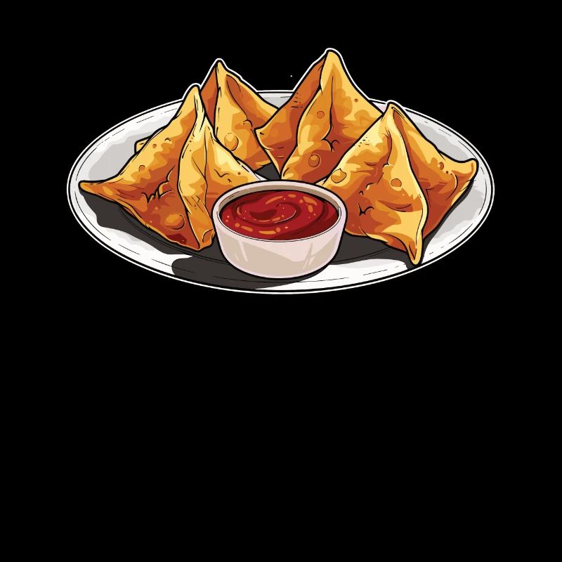 RF Nourriture Chinoise Crabe Rangoon Mème Drôle