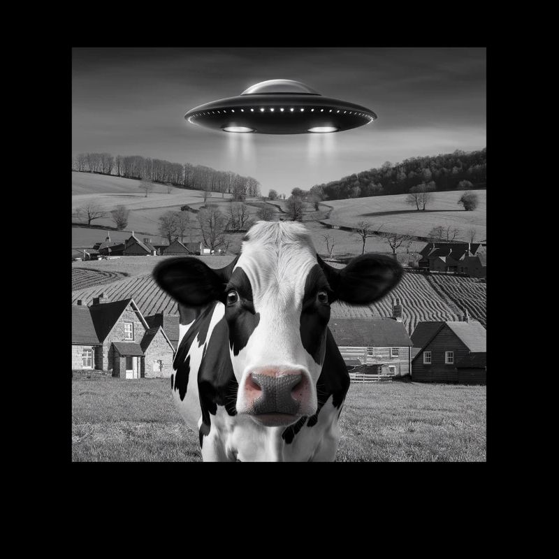 Alien Encounter Cow Selfie
