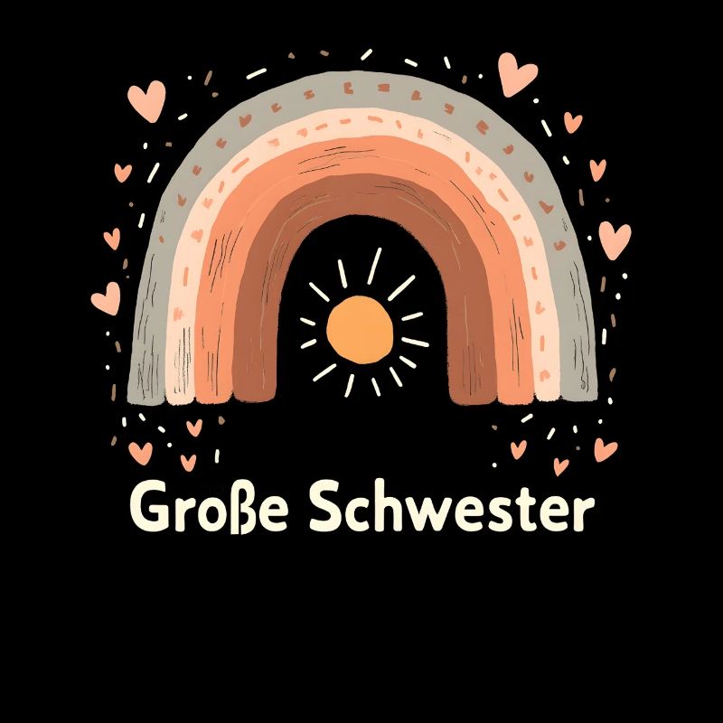Große Schwester Regenbogen Boho