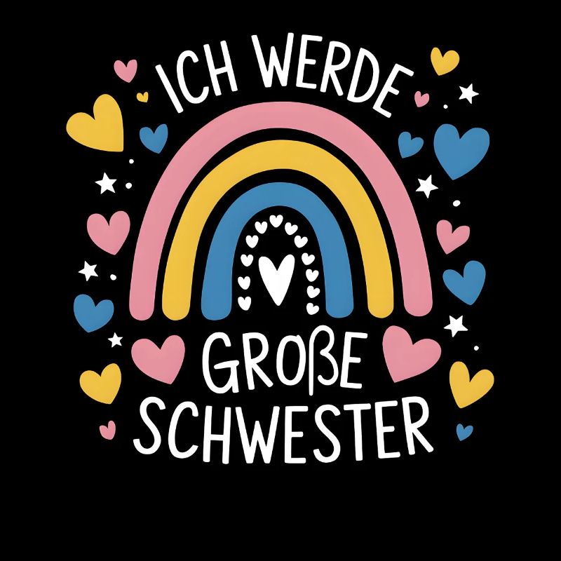 Ich Werde Große Schwester Regenbogen Boho
