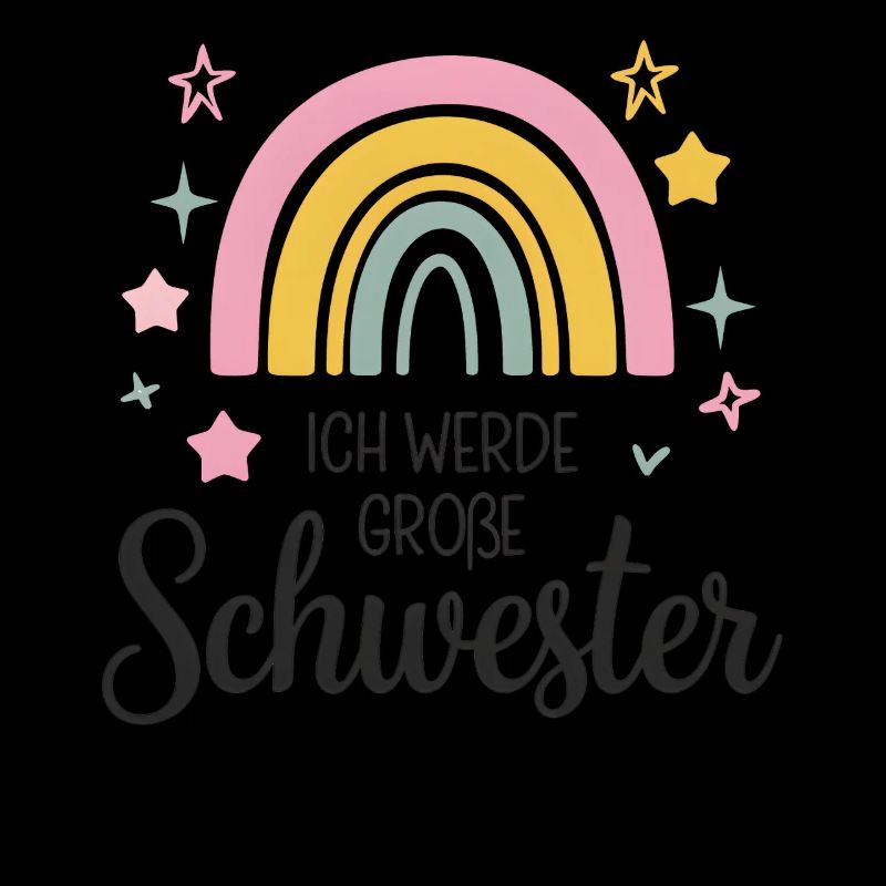 I'm going to be big sister rainbow boho