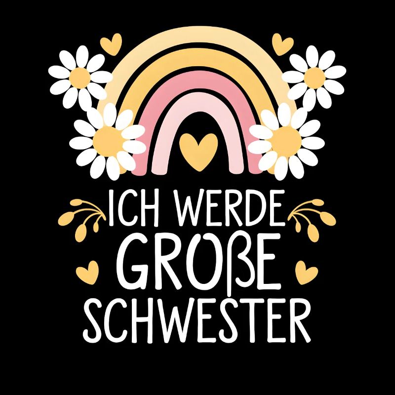 Ich Werde Große Schwester Regenbogen Boho