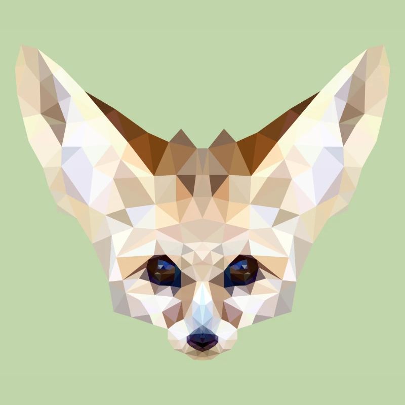Fennec low poly