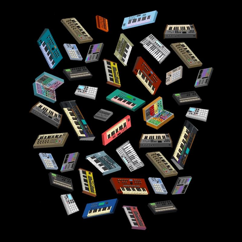 Synthesizer Pixel Art.-Nr.