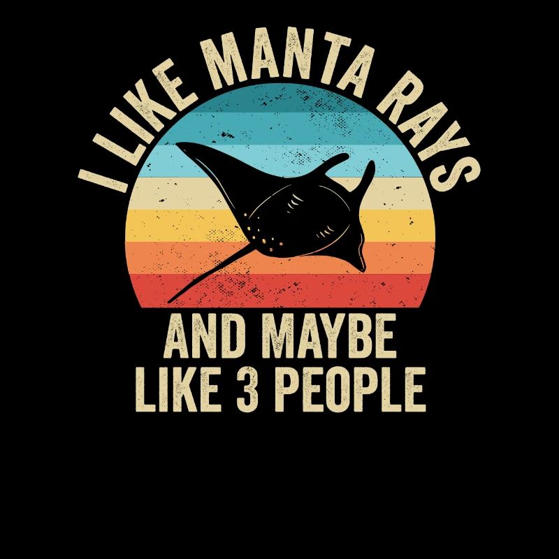 Ich liebe Les Raies Mantas De Mers Gift Funny
