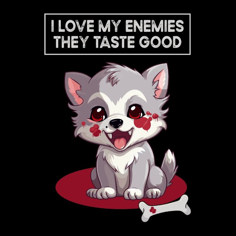 Ich liebe meine Feinde, Humor, Sarkasmus, Wolf