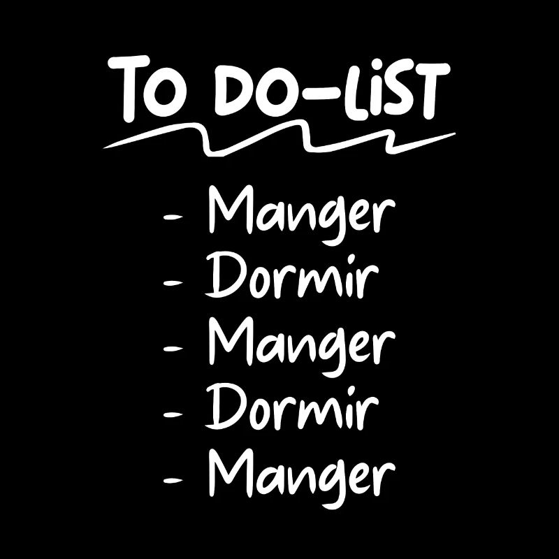 to do list manger dormir