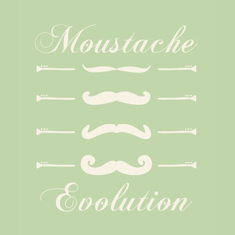 moustaches evolution, Idée cadeau d'élégance.