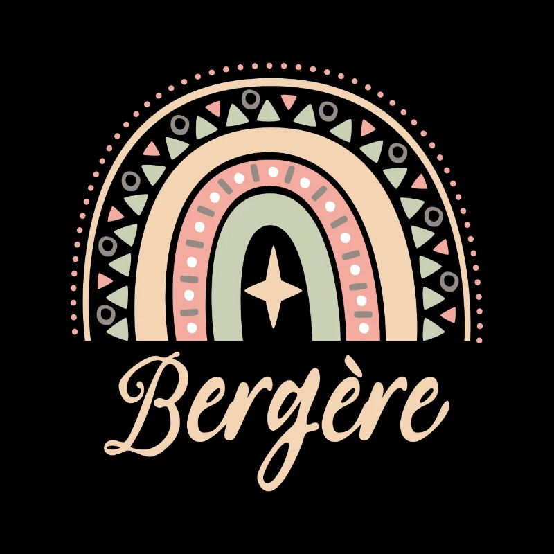 Cadeau bergère. Boho Rainbow Bergère. Rainbow boho