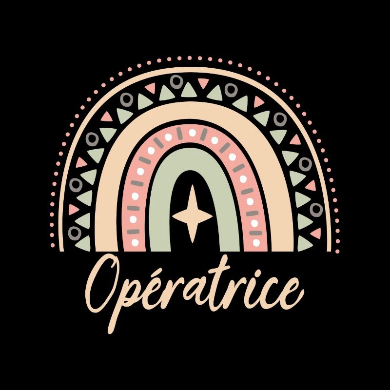 Cadeau Opératrice. Boho Rainbow opératrice.