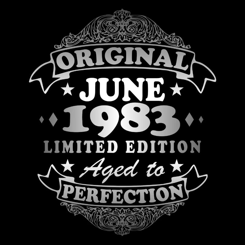 Juni 1983. Geburtstag Juni 1983 Geschenk Juni 1983