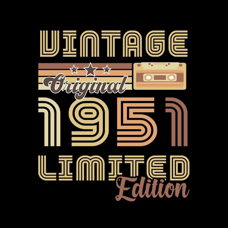 Original 1951 Vintage Retro Jubiläum