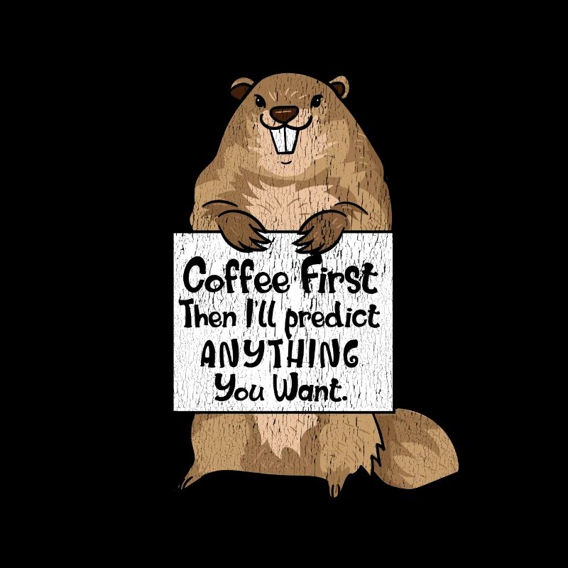 CONCEPTION AMATEUR DE CAFÉ FUNNY GROUNDHOG