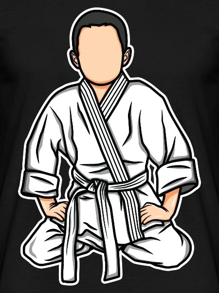Funny judo kid